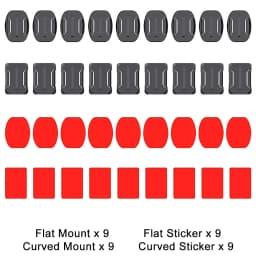 Flat Curved Adhesive Mounts Sticker Mount for GoPro Hero 8 11 Black 7 Xiaomi Yi 4K Mijia SJCAM Action Camera Go Pro Accessories