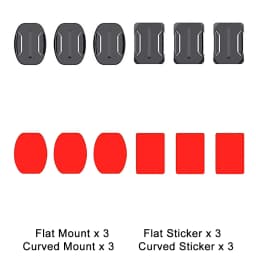 Flat Curved Adhesive Mounts Sticker Mount for GoPro Hero 8 11 Black 7 Xiaomi Yi 4K Mijia SJCAM Action Camera Go Pro Accessories