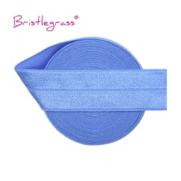 BRISTLEGRASS 2 5 10 Yard 1" 25mm Solid Shiny FOE Fold Over Elastics Spandex Satin Band Headband Underwear Dress Sewing Lace Trim