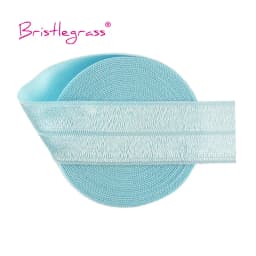 BRISTLEGRASS 2 5 10 Yard 1" 25mm Solid Shiny FOE Fold Over Elastics Spandex Satin Band Headband Underwear Dress Sewing Lace Trim