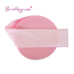 BRISTLEGRASS 2 5 10 Yard 1" 25mm Solid Shiny FOE Fold Over Elastics Spandex Satin Band Headband Underwear Dress Sewing Lace Trim