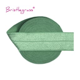 BRISTLEGRASS 2 5 10 Yard 1" 25mm Solid Shiny FOE Fold Over Elastics Spandex Satin Band Headband Underwear Dress Sewing Lace Trim