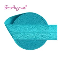 BRISTLEGRASS 2 5 10 Yard 1" 25mm Solid Shiny FOE Fold Over Elastics Spandex Satin Band Headband Underwear Dress Sewing Lace Trim