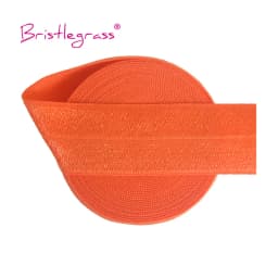 BRISTLEGRASS 2 5 10 Yard 1" 25mm Solid Shiny FOE Fold Over Elastics Spandex Satin Band Headband Underwear Dress Sewing Lace Trim