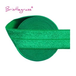 BRISTLEGRASS 2 5 10 Yard 1" 25mm Solid Shiny FOE Fold Over Elastics Spandex Satin Band Headband Underwear Dress Sewing Lace Trim