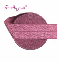 BRISTLEGRASS 2 5 10 Yard 1" 25mm Solid Shiny FOE Fold Over Elastics Spandex Satin Band Headband Underwear Dress Sewing Lace Trim