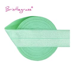 BRISTLEGRASS 2 5 10 Yard 1" 25mm Solid Shiny FOE Fold Over Elastics Spandex Satin Band Headband Underwear Dress Sewing Lace Trim