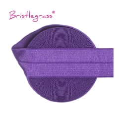 BRISTLEGRASS 2 5 10 Yard 1" 25mm Solid Shiny FOE Fold Over Elastics Spandex Satin Band Headband Underwear Dress Sewing Lace Trim