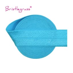BRISTLEGRASS 2 5 10 Yard 1" 25mm Solid Shiny FOE Fold Over Elastics Spandex Satin Band Headband Underwear Dress Sewing Lace Trim