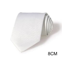 Wholesale Suit White Necktie Men Waterproof Polyester Material Wedding Gift Tie Male Solid Color Formal Neck Tie Accessories