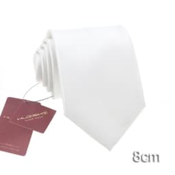 Wholesale Suit White Necktie Men Waterproof Polyester Material Wedding Gift Tie Male Solid Color Formal Neck Tie Accessories