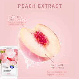7pcs Peach Niacinamide Sleeping Mask Shrink Pore Brush Mask Moisturizing Disposable Mask Skin Care Improve Roughness & Brighten