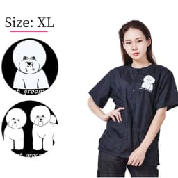 Waterproof Work Clothe Pet Groomer Uniforms Pet Dog Grooming Clothing Non Stick Hair Pet Shop Smock Pet Cleaning Care Workwear