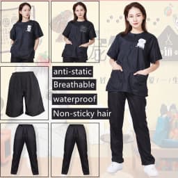 Waterproof Work Clothe Pet Groomer Uniforms Pet Dog Grooming Clothing Non Stick Hair Pet Shop Smock Pet Cleaning Care Workwear