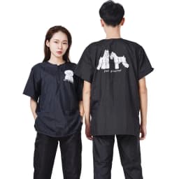 Waterproof Work Clothe Pet Groomer Uniforms Pet Dog Grooming Clothing Non Stick Hair Pet Shop Smock Pet Cleaning Care Workwear