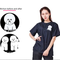 Waterproof Work Clothe Pet Groomer Uniforms Pet Dog Grooming Clothing Non Stick Hair Pet Shop Smock Pet Cleaning Care Workwear