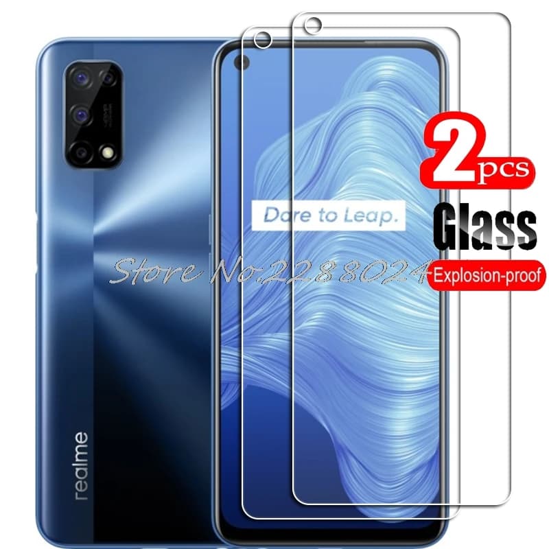2PCS FOR Realme 7 5G High HD Tempered Glass Protective On OPPO Realme7 RMX2111 Phone Screen Protector Film