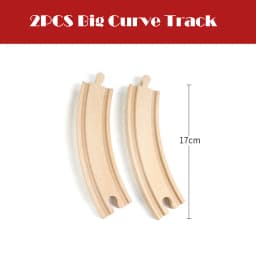 All Kinds Woode Train Track Accessories Beech Wooden Railway Tracks Parts Fit for All Brands Wood Tracks Train Toys for Kids