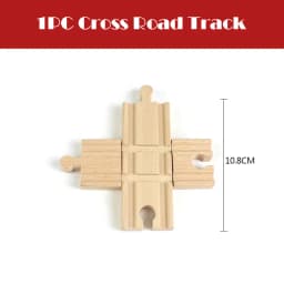 All Kinds Woode Train Track Accessories Beech Wooden Railway Tracks Parts Fit for All Brands Wood Tracks Train Toys for Kids