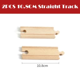 All Kinds Woode Train Track Accessories Beech Wooden Railway Tracks Parts Fit for All Brands Wood Tracks Train Toys for Kids