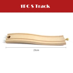 All Kinds Woode Train Track Accessories Beech Wooden Railway Tracks Parts Fit for All Brands Wood Tracks Train Toys for Kids