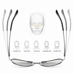 Photochromic Polarized Sunglasses Men Women Classic Pilot Chameleon Sun Glasses Fashion Change Color Fishing Eyeglasses