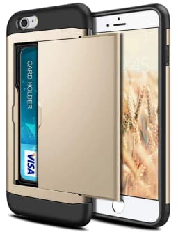 For iPhone SE 2020 Case SE2 Wallet Case Card Slot Holder Dual Layer Hard Cover For iPhone SE 2 2020 4.7 inch A2275 A2296 A2298