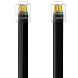 RJ11 RJ12 6P6C Data Cable, Male to Male Modular Data Cord Straight Reverse Wiring Pinout Telephone Handset Voice Extension Cable