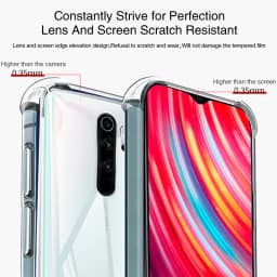 Coque Airbag Clear Phone Case for Redmi Note 8 Pro T Capa Note8 8Pro 8T Original Shockproof Soft Silicone Transparent Thin Cover