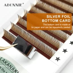 LAKANAKU High Quality YY Brown Lashes Premium Matte Individual Eyelash Faux Mink Y Volume Trays