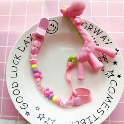 Pacifier Clips Handmade Holder Chain Silicone Pacifier Chains 5 Star Baby Teether Teething Chain Baby Gifts Girls Boys Chains
