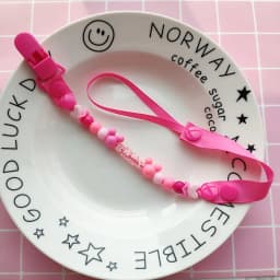 Pacifier Clips Handmade Holder Chain Silicone Pacifier Chains 5 Star Baby Teether Teething Chain Baby Gifts Girls Boys Chains