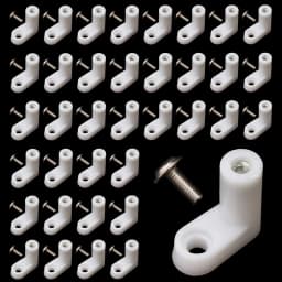 Top Quality 40Pcs/Set L Type PCB Mounting Feet with Screw Compatible for Arcade JAMMA MAME Game Board