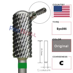 RolinStar 5.35 Small Round Top Barrel Gold Carbide Manicure Nail Drill Bit File Accessories 8 Different