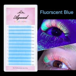 Colour Lash Extension Red Purple Blue Pink White Brown Flu Color False Individual Eyelash Extension Silk Russian Volume Lashes