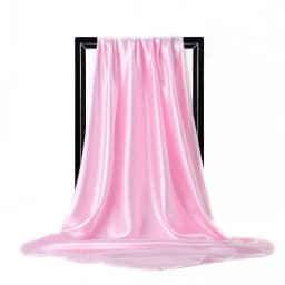 High Quality 90*90cm Square Silk Scarf  Female Plain Shawls and Wrap Office Lady Hair Neck Foulard India Muslim Headscarf Pareo