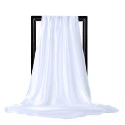 High Quality 90*90cm Square Silk Scarf  Female Plain Shawls and Wrap Office Lady Hair Neck Foulard India Muslim Headscarf Pareo