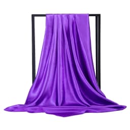 High Quality 90*90cm Square Silk Scarf  Female Plain Shawls and Wrap Office Lady Hair Neck Foulard India Muslim Headscarf Pareo