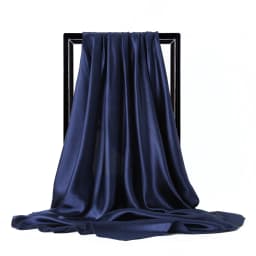 High Quality 90*90cm Square Silk Scarf  Female Plain Shawls and Wrap Office Lady Hair Neck Foulard India Muslim Headscarf Pareo
