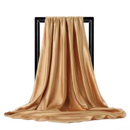High Quality 90*90cm Square Silk Scarf  Female Plain Shawls and Wrap Office Lady Hair Neck Foulard India Muslim Headscarf Pareo