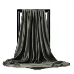 High Quality 90*90cm Square Silk Scarf  Female Plain Shawls and Wrap Office Lady Hair Neck Foulard India Muslim Headscarf Pareo