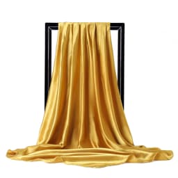 High Quality 90*90cm Square Silk Scarf  Female Plain Shawls and Wrap Office Lady Hair Neck Foulard India Muslim Headscarf Pareo
