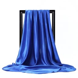 High Quality 90*90cm Square Silk Scarf  Female Plain Shawls and Wrap Office Lady Hair Neck Foulard India Muslim Headscarf Pareo