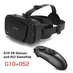 Original G10 IMAX Giant Screen VR Glasses 3D Virtual Reality Box Google Cardboard Helmet for 4.7-7" Smartphone,Matching Joystick