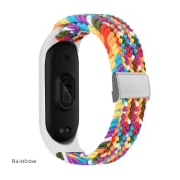 Bracelet for Mi band 10 8 7 6 Strap Elastic Adjustable Nylon Braided Miband4 Miband 5 Correa Wristband for Xiaomi Mi Bband 3 7 9
