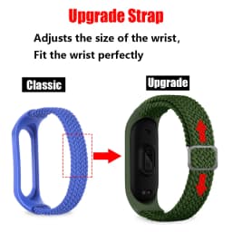 Bracelet for Mi band 10 8 7 6 Strap Elastic Adjustable Nylon Braided Miband4 Miband 5 Correa Wristband for Xiaomi Mi Bband 3 7 9