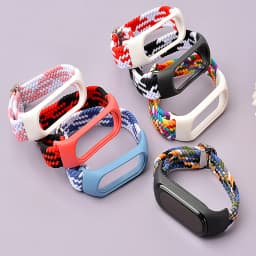 Bracelet for Mi band 10 8 7 6 Strap Elastic Adjustable Nylon Braided Miband4 Miband 5 Correa Wristband for Xiaomi Mi Bband 3 7 9