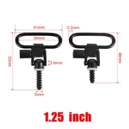 1.25/1.35 inch Tactical Genuine Leather Sling Strap for Ruger Remington 870 Adjustable Shoulder Strap Sling Hunting Accessories