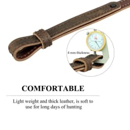 1.25/1.35 inch Tactical Genuine Leather Sling Strap for Ruger Remington 870 Adjustable Shoulder Strap Sling Hunting Accessories