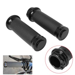 Motorcycle 1.25'' Universal Rubber Hand Grips CNC Handlebar For Harley Sportster 883 1200 Iron XL VRSC Touring Dyna Softail